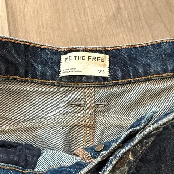 Free People We The Free Good Luck Mid Rise Wide Leg Barrel Jeans - Picture 10 of 12